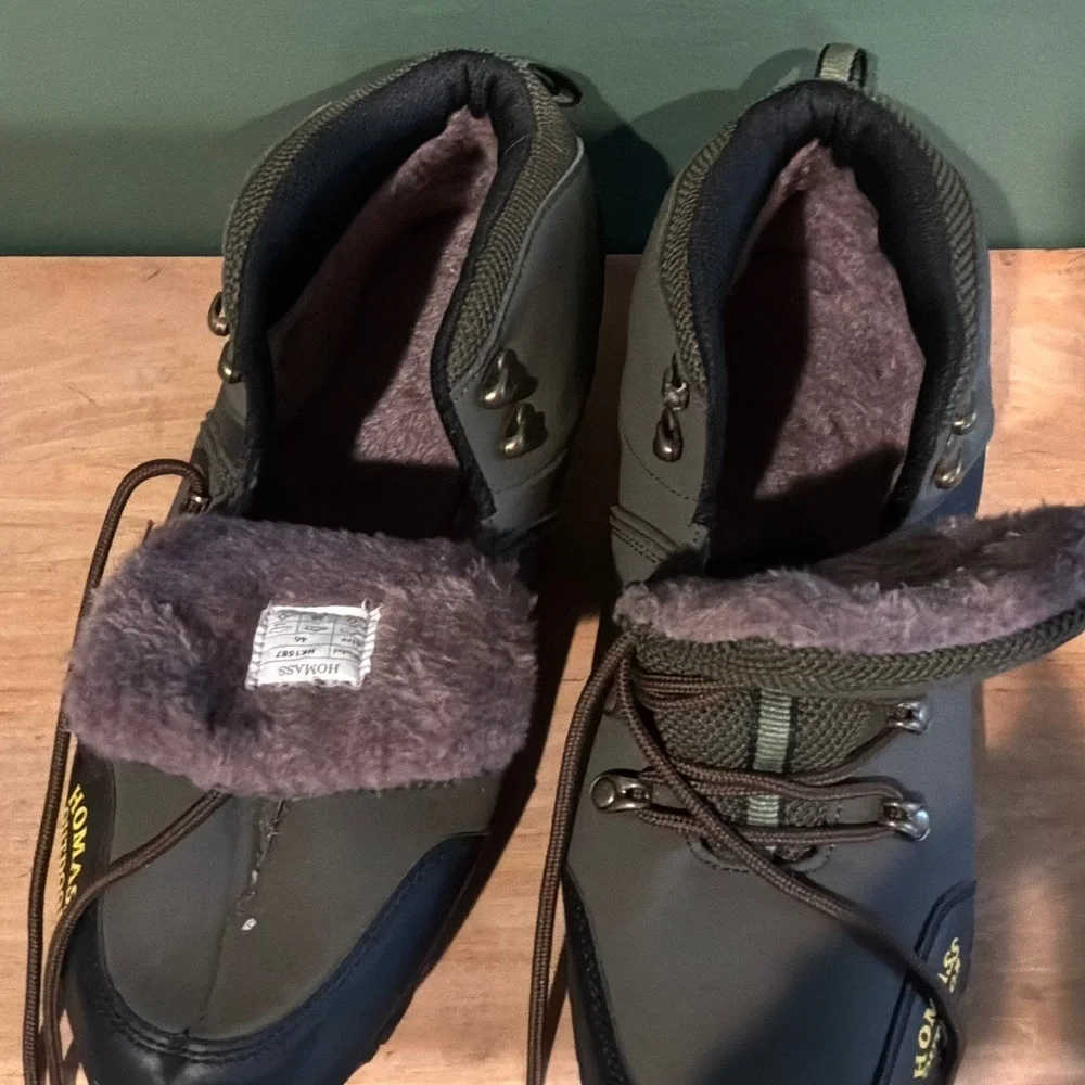 Men’s Boots with Fur Inside Homass Size 46 Work Boots